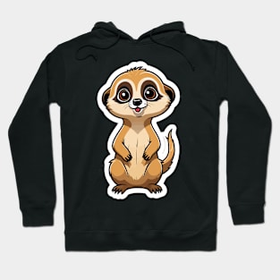 Meerkat Cute Illustration Hoodie